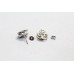 Spinner Stud Earrings 925 Sterling Silver Zircon Stones Women Handmade Gift C50
